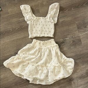 Charming Cream Kids Dress Set